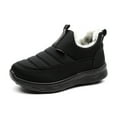 thumbnail image 6 of Dakaela Winter Boots for Women Waterproof Fleece Lined Slip on Ankle Snow Booties Insulated Outdoor Walking Shoes Black 6.5, 6 of 7