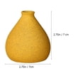 thumbnail image 5 of STRANDCHIC Vases For Decor Yellow Ceramic 1Set Home Decor, 5 of 6