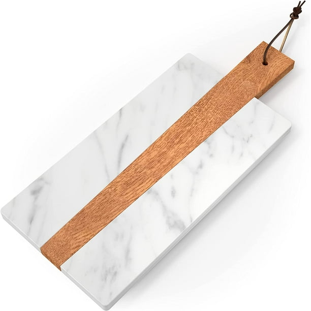 American Atelier Modern Rectangular Marble Cutting Board, Marble