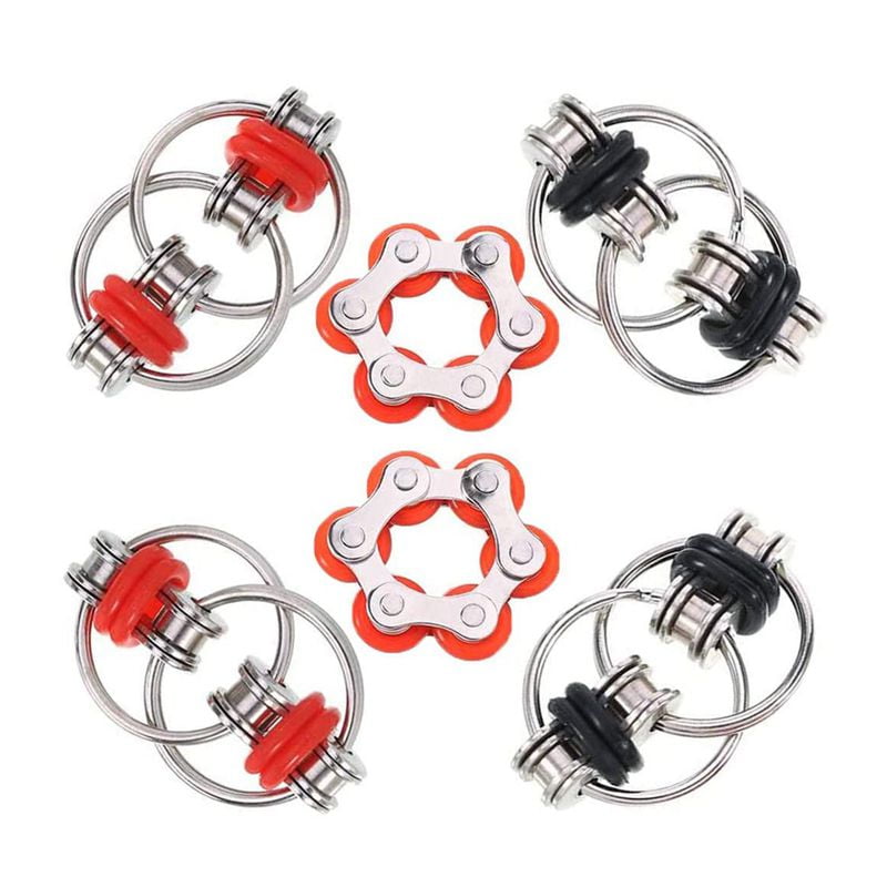 Chain Fidget Toy Hand Spinner Key Ring Sensory Toys Stress Relieve Mood 