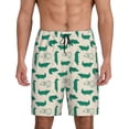 thumbnail image 1 of Fotbe Cartoon Crocodile Pantalones Cortos de Pijama para Hombre, Ropa de Dormir, Pantalones de Pijama Cortos para Hombre-Large, 1 of 6