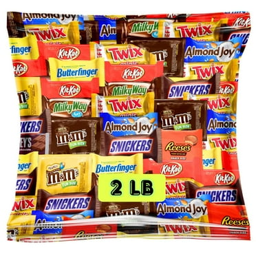Assorted Fun-Size Chocolate Candy Mix MDA05 - Bulk Variety Bag - Individually Wrapped Minis for Parties, Gift Baskets, Candy Buffets, Office Treats & Special Occasions (2 LB)