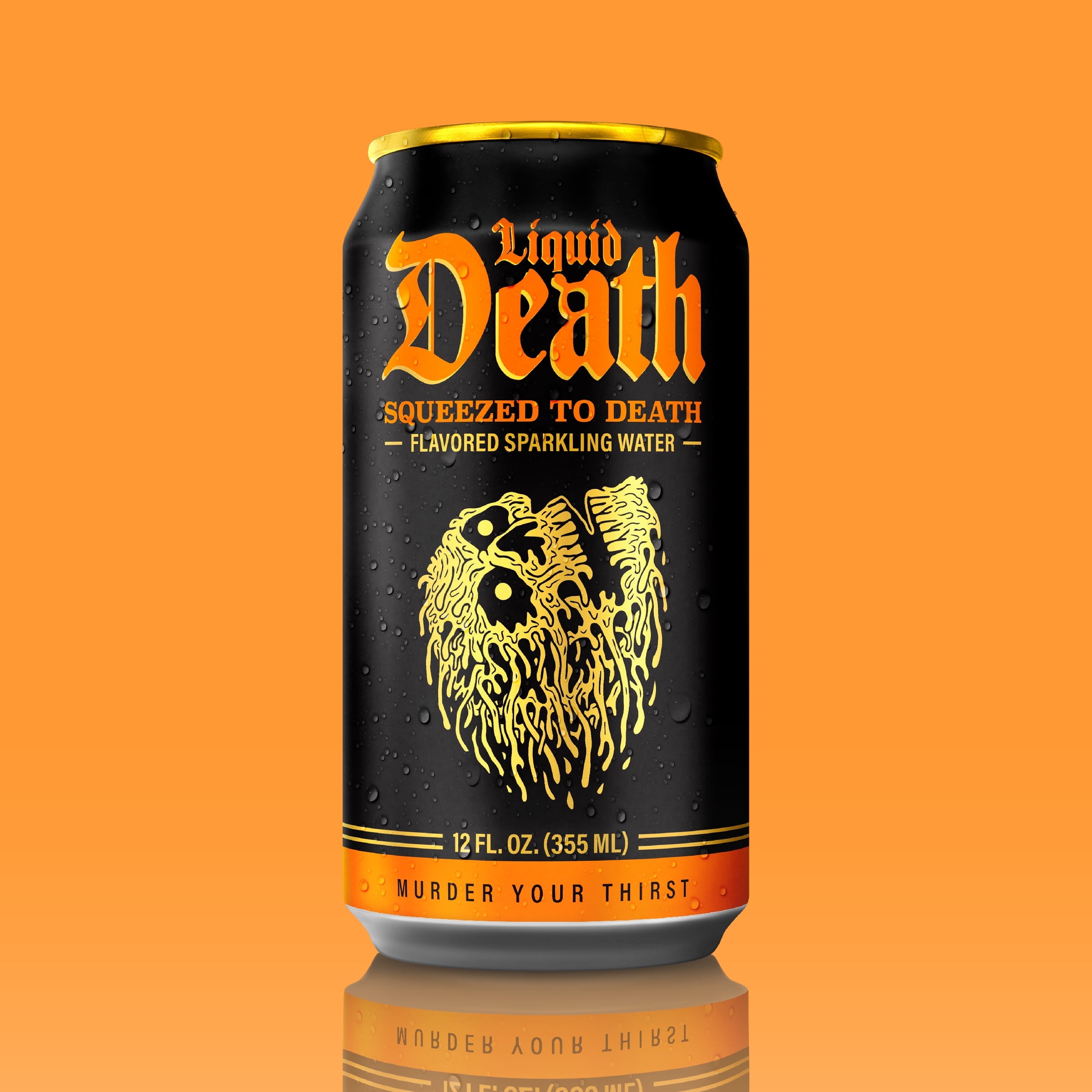 Liquid Death, Deathberry Inferno, Strawberry Lava Flavored