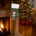 thumbnail image 5 of Kbndieu Christmas Stockings, Green Classic Knitted Christmas Stockings Santa, Snowman, Reindeer Xmas Character for Mantels, Fireplace, Christmas Tree Decorations, Christmas Gifts, 5 of 6