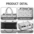 thumbnail image 4 of Large Capacity Tote Bag,Gray Highland Cow Bathtub Lemon Pattern Handbag Fashion Luxury Tote Bag,15.7"x13"x 5.1" Inches,Laptop Compatible, 4 of 6