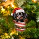 thumbnail image 4 of Fiudx Colgante Navideño de Perro, Acrílico, Diseño de Luces Multicolor, Juego de 2 Piezas, Decoración Versátil para Coche y Árbol, Regalo Festivo, Tamaño 8 X 5 Cm., 4 of 6