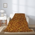 thumbnail image 2 of Gaeub Golden Glitter Print Flannel Throw Blanket, Home Fleece Throw Blanket for Couch or Bed,Decorative Blankets,Lightweight Fuzzy Flannel Blanket-60"x50", 2 of 6