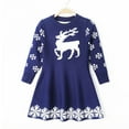 thumbnail image 2 of Beautyzll Robe Pull de Noël pour Enfants Filles Cadeaux de Noël Robe Pull Tricotée Renne Manches Longues Robe Pull Princesse 2-7 Ans, 2 of 8