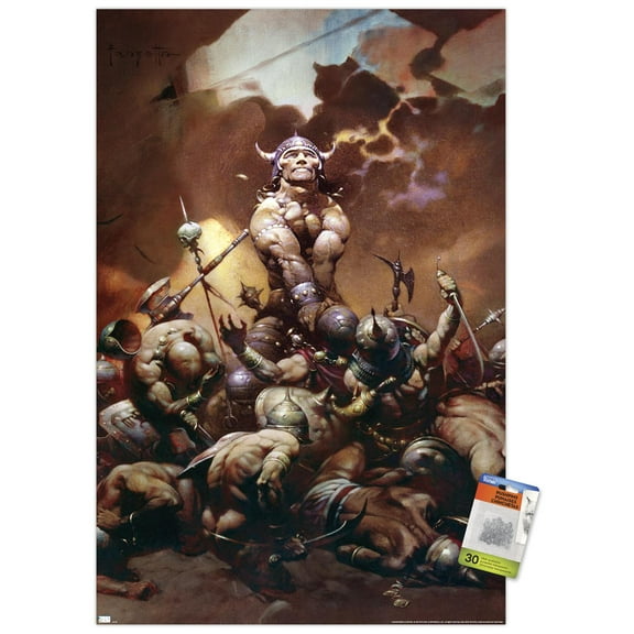 Frank Frazetta - Destroyer Wall Poster with Pushpins, 22.375" x 34"
