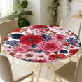 thumbnail image 6 of Elastic Tablecloth for Round Tables, Waterproof Tablecover for Up to 36"-65" Round Table, Dining Tablecover for Indoor and Outdoor, Holiday, 6 of 8