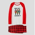 thumbnail image 3 of Family Matching Christmas Pajamas - Nutcracker Nice List Crushed It Red Plaid Set, Full Sizes, 3 of 7