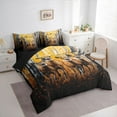 thumbnail image 3 of Manfei Animal Deers Boy Girl 7-Piece Bedding Comforter Set,Woodland Animal King Bedding Sets,Jungle Wildlife Ultra Soft Bed Sheets,Breathable Home Decor,Reversible, 3 of 8