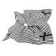 thumbnail image 4 of Scrunchy Hair Ties Large Black White Checkered Bow Scrunchies For Women Girls Daily Wear 1Pcs, 4 of 4