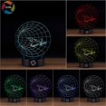 thumbnail image 2 of 3D Optical Illusion Night Light - 7 LED Color Changing Lamp - Cool Soft Light Safe for Kids - Solution for Nightmares - FYBTO s Tie Fighter, 2 of 5