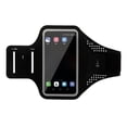 thumbnail image 1 of Sports Gym Running Armband Case for Cell Phone, Flexible Arm Band for iPhone and Android, Adjustable Strap with Pouch for Keys, Cards & Phone, Fit for 6.5" Devices, 1 of 1
