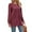 08-Wine, variant on Women's Knitted Mid-Length Coat Round Neck Solid Color Pocket Warm Pullover Sweater 06-Khaki M