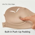 thumbnail image 3 of longantii Strapless Front Closure Push Up Bra, Padded Wireless Lift, Non-Slip Grip, Seamless Comfortable Tube Jelly Bra for A-C Cups(75A,Medium), 3 of 5
