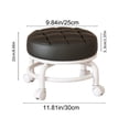 thumbnail image 4 of Sahpxhe Step Stool Low Stool with Castor Wheeled for Home,360° Rolling Lightweight Plastic Mobile Seat,Multi-Use for Shoe Changing,Sewing,Diy Black, 4 of 9
