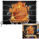 thumbnail image 2 of Fondo de cumpleaños para partido de baloncesto de niño, fondo de cancha de baloncesto negra, equipo de baloncesto para adolescentes, baloncesto deportivo para niños, decoración para fiesta de feliz, 2 of 7