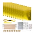 thumbnail image 1 of Kit de arte con láminas en relieve, materiales de lámina de doble cara, proyecto de arte, manualidades de metal Oro, 1 of 9