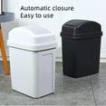 thumbnail image 5 of Kitchen Can with Swing-top Lid, Swing Top Garbage Bin for Kitchen Office Bathrooms Bedrooms Dorms Toilets , Bathroom Can 4 Gallon,Light Gray, 5 of 10