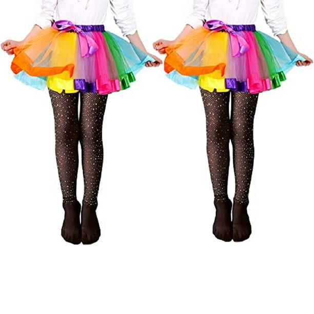 Little Girls Rhinestone Sparkle Tights Toddler Kids Glitter