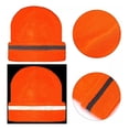thumbnail image 5 of ZWP Bright Color Firefighter Reflective Beanie Winter Safety Night Running Knitted Hat Warm Cuff Hat, 5 of 5