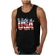 thumbnail image 2 of Camiseta sin mangas de cuello redondo para hombre, ropa de ocio, fitness, para el hogar, pijamas, camiseta con estampado de moda a color, blusa deportiva de poliéster para hombre, 2 of 5