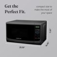 thumbnail image 4 of Farberware Countertop Microwave Oven with LED Lighting & Child Lock, 1.1 Cu Ft Black, 4 of 6