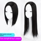 thumbnail image 1 of Juego de parches para cabello mediano y largo con cuero cabelludo simulado, cabello blanco, cabello lacio, parche para cabello mediano y largo, 1 of 5