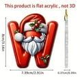 thumbnail image 3 of Acrylic Letter Hanging Ornaments, Flat Holiday Pendants for Christmas Trees and Parties, 3 of 6
