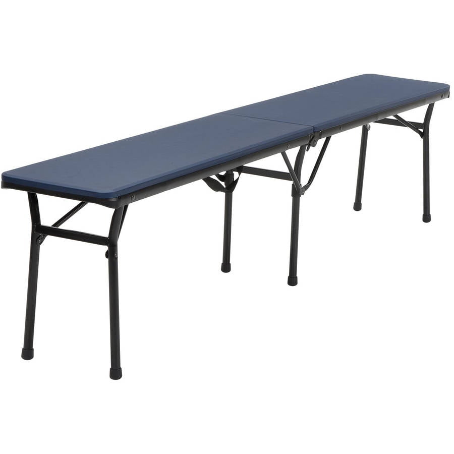 Cosco 6 Foot Bi-Fold Bench with Carrying Handle (2-Pack), Blue ...