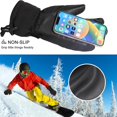 thumbnail image 5 of Ski Gloves for Men Women, Waterproof Winter Snow Gloves, Touchscreen Winter Warm Gloves for Skiing Skating Snowboarding Snowmobile, 5 of 7