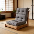 thumbnail image 3 of Kdkad High Back Patio Chair Cushion with Ties, 44.1×20.9 Inch Indoor Outdoor Seat and Backrest Cushion for Rattan Wicker Furniture Garden Balcony, Thick Comfort Lounge Pad, 3 of 8