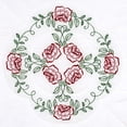 thumbnail image 1 of Jack Dempsey Stamped White Quilt Blocks 18"X18" 6/Pkg-Circle Of Roses, 1 of 2