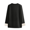 thumbnail image 6 of YanHoo Fleece Sweatshirt for Women Trendy Letter Print Crewneck Pullover Tops Fall Casual Loose Fit Sweatshirts, 6 of 7