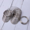 thumbnail image 3 of 1 Rollo 300 Círculos 55mm Alambre de Acero Plateado Alambre Esmerilado Pulsera Anillo Regalo de Alambre Material de DIY para la joyería que hace a mujeres niñas, 3 of 5