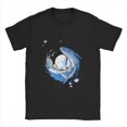 thumbnail image 1 of T-Shirt Graphique Baleine à Bosse Spatiale - T-Shirt Unisexe Décontracté à Col Rond avec Motif Artistique de Baleine Bleue et de Lune, Coupe Extensible, 100 %, Tailles P-TTTG, Parfait pour les Activités de Plein Air et les Cadeaux de la Fête des Pères,, 1 of 5