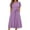118# Purple, variant on UoCefik Women's Summer Short Sleeve Maxi Dress 2025 Casual Crewneck Pleated A Line Flowy Long Dresses with Pockets Black M