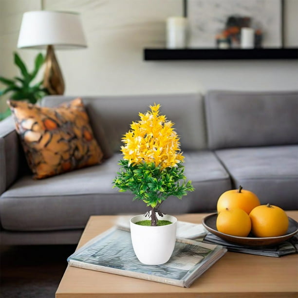 Decoración del hogar, decoración de habitaciones, decoración de paredes, ramo de flores de simulación, arreglo floral para mesa de sala de estar, decoración de flores, jarrón de plástico en maceta, pl