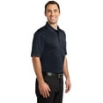thumbnail image 4 of CornerStone Select Snag Proof Tipped Pocket Polo-XS (Dark Navy/ Smoke Grey), 4 of 6
