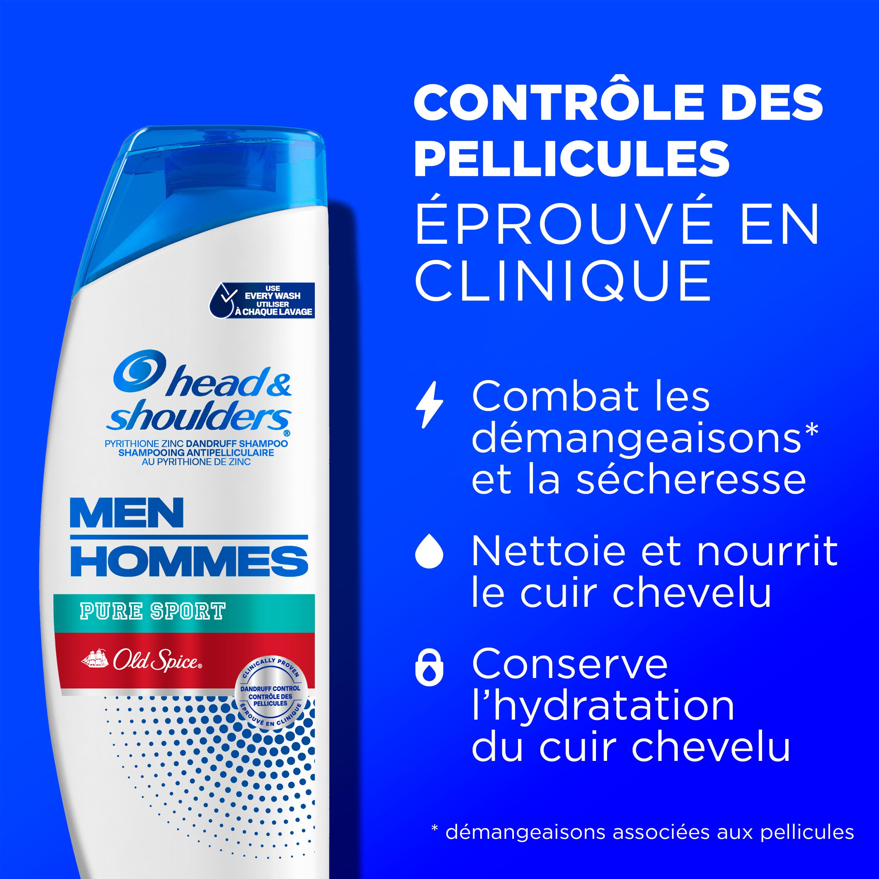 Shampooing Head & Shoulders Old Spice Pure Sport POUR HOMMES 370 ml