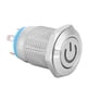 thumbnail image 2 of Interruptor de botón de metal de 12mm con Power Icon Blue LED Light Auto Reset 1 NO Switch(24V), 2 of 8