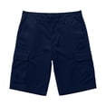 thumbnail image 7 of BVnarty Men's Summer Multi-Functional Cargo Shorts Solid Color Outdoor Casual Shorts With Multiple Pockets For Hiking And Workouts Navy XL, 7 of 7