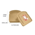 thumbnail image 3 of Tuvgenk Bamboo Fiber Sandwich Lunch Box with Airtight Lid,Meal Prep Containers for Bread,Microwave Safe Bento Box for On-the-Go,Beige, 3 of 5