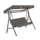 thumbnail image 5 of Columpio para 3 personas Cateissary con cubierta de asiento y toldo de sombra Gris, 5 of 6
