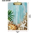 thumbnail image 2 of FMSHPON Seashells S Wooden Summer Clipboard Hardboard Wood Nursing Clip Board and Pull for Standard A4 Letter 13x9 inches, 2 of 7