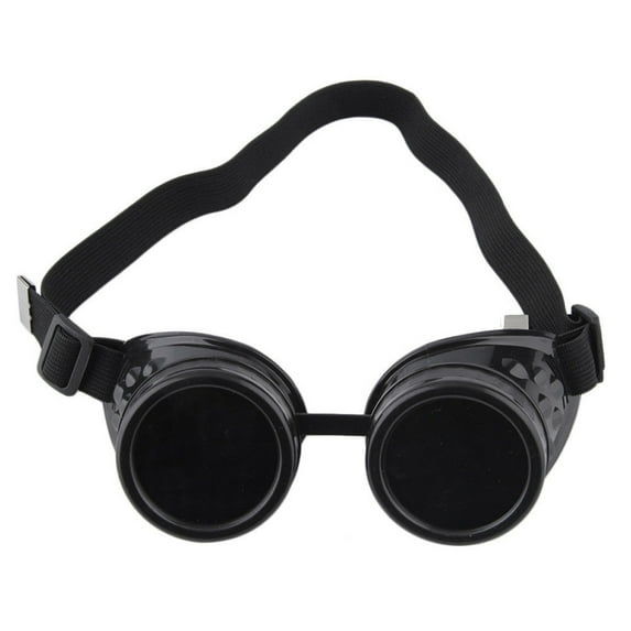 SAYFUT Steampunk Goggles Welding Gothic Glasses Black Glass Lenses For Men And Women