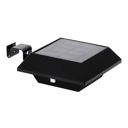 Gutter Light - 6 LED Light Sensor Light Waterproof Solar Powered Lamp Wall Mount Lamp Night Light for Outdoor Garden Patio Gutter