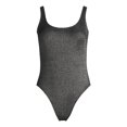 thumbnail image 6 of No Boundaries Juniors’ Lurex One Piece Tank Swimsuit with Scooped Back, Sizes S-XL, 6 of 6